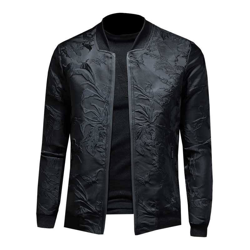 

Men's Jackets Nueva Chaqueta De Hombre 2021, Bordada, Abrigo Con Cremallera Para, Black