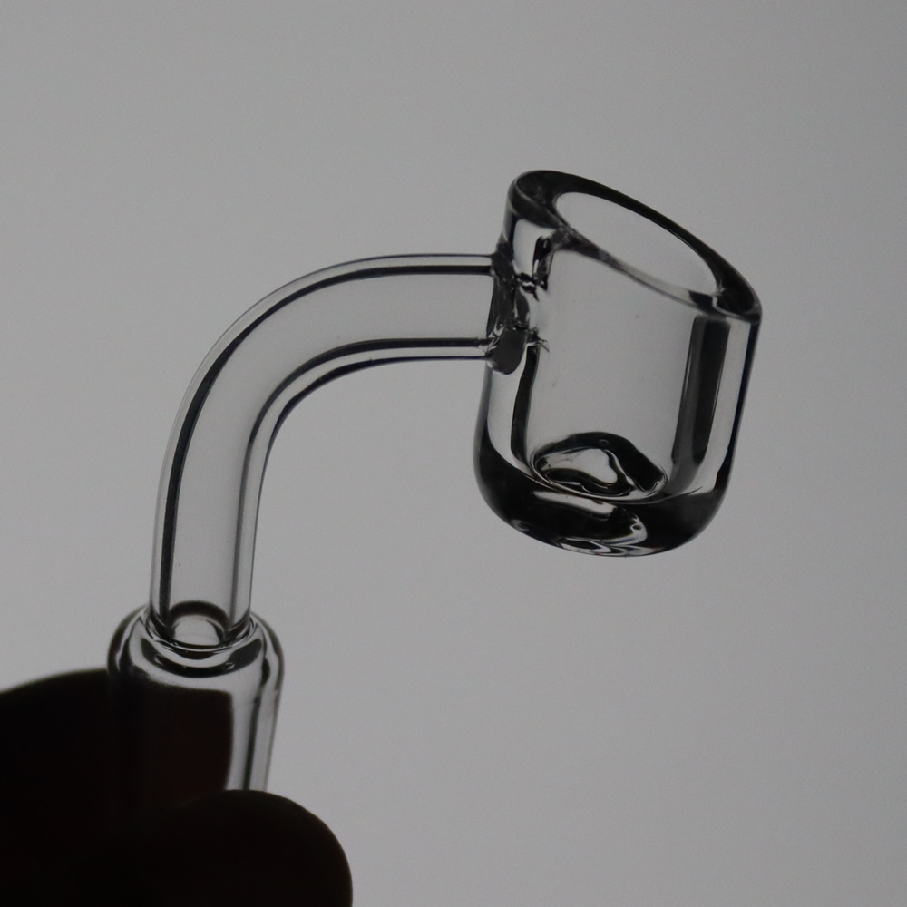 

4mm Thick Wall Quartz Banger 10mm 14mm 18mm Male Female 45° 90° Smoking Accessories for Dab Rig Slanted Top