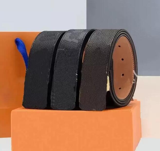 

Classic Brand Belts M9608 Men Womens Designer Belt Fashion Mens Sliver Black Golden Business Genuine Leather Big Gold Buckle Women Casual Ceinture with Orange Box, No box