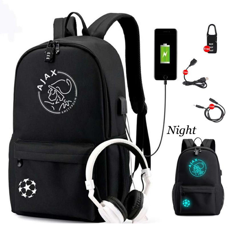 

Backpack 2021 AJAX Student With USB Charging And Anti Theft Features For Boys Girl Back To School Canvas