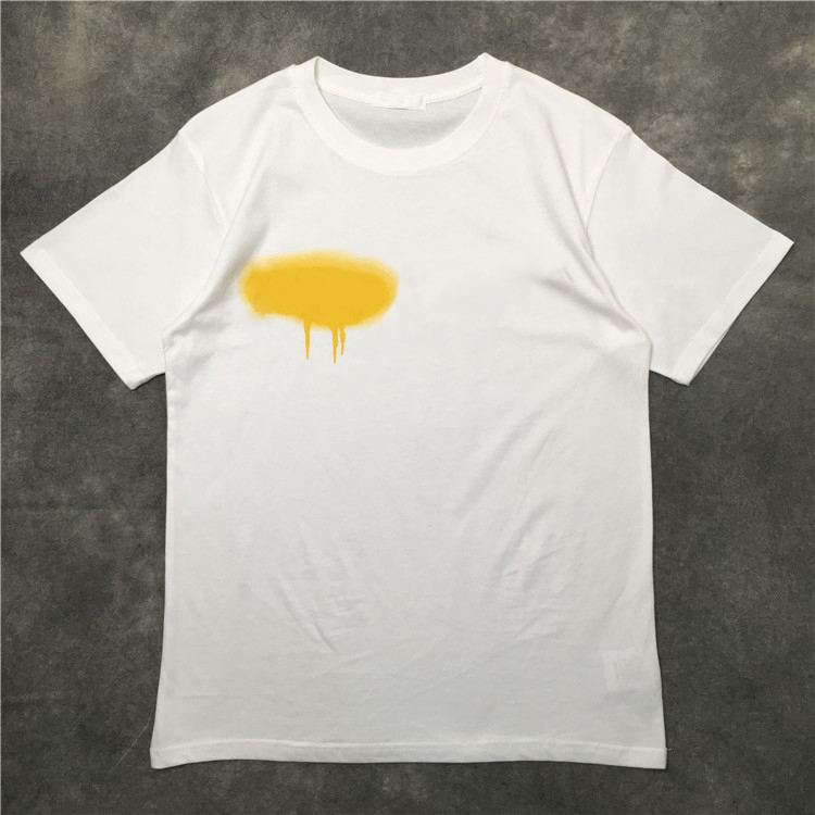 

mens t shirt Clothing Angel spray letter short sleeve spring summer tide brand men and women with the same casual all-match loose T-shirt trend, White purple