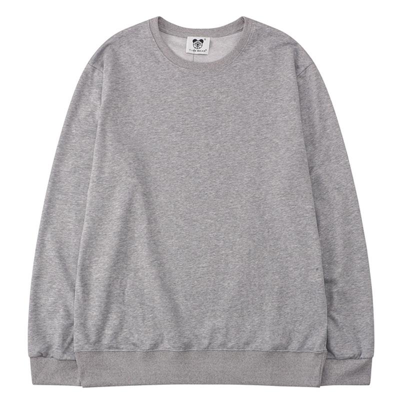 

Men' Hoodies & Sweatshirts 2021 Winter Solid Color Mens 100%Cotton Long Sleeve Pullover Unisex Oversize Gray White Hoodie Sweatshirt