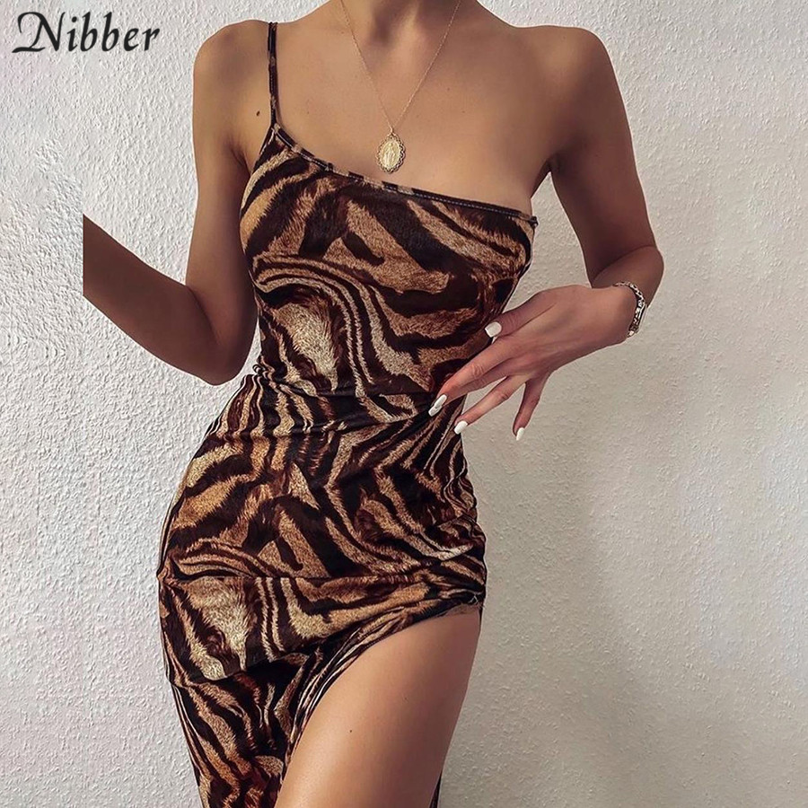 

Nibber Vintage Elegant Maxi Dress For Women Summer Sleeveless Slim High Street 2021 Graceful Banquet Party Sexy High Split Dress, Khaki