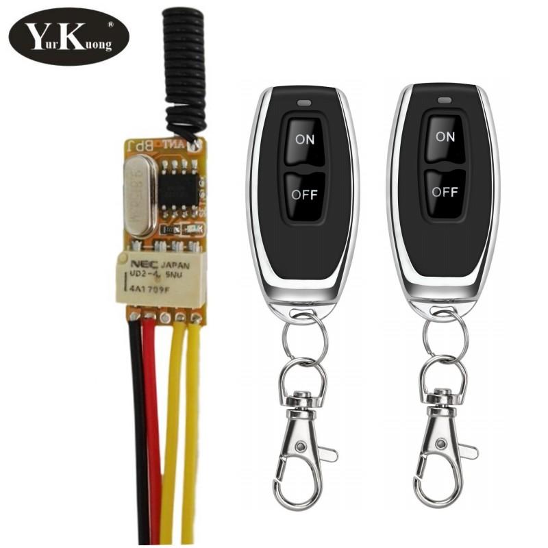 

Smart Home Control 3.7V Tiny RF Remote Switch 433 315 4.2V 4.5V 5V 6V 7.4V 9V 12V Small Relay Contact Wireless Switches NO COM NC Mini RX TX