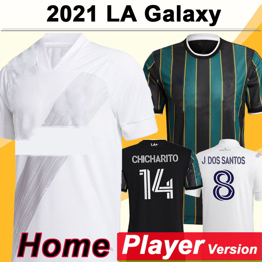 

2021 LA Galaxy CHICHARITO Mens Player version Soccer Jerseys J. DOS SANTOS KATAI PAVON LLETGET Home Football Shirt HERNANDEZ Uniforms, Qy2547 2020 home ml patch