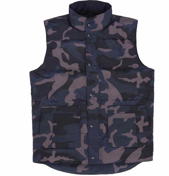 

Camouflage Mens Down Vest Parkas with Letters Fashion Designer Vests for Men Women Couple Classic Badge Jackets Casual Vests Coat, Shipping fee