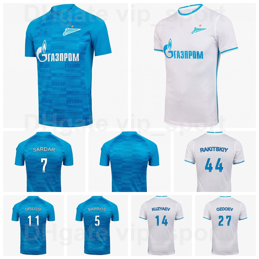 

Zenit St. Petersburg 2021 2022 Soccer 7 Sardar Azmoun Jerseys 2 Dmitriy Chistyakov 14 Daler Kuzyaev 15 Vyacheslav Karavaev 21 Aleksandr Erokhin Football Shirt Kits, Blue