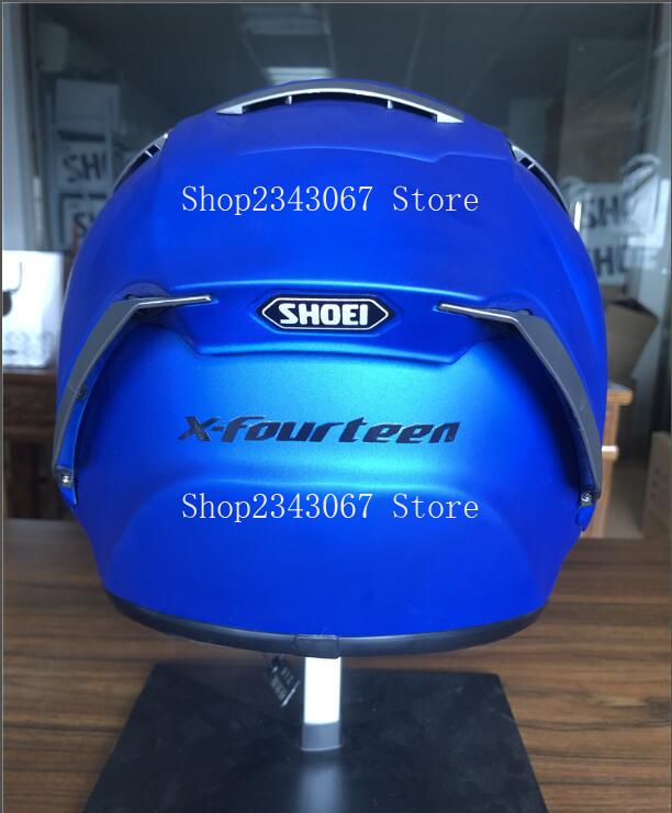

Motorcycle Helmets Full Face Helmet X14 Matte Blue Fiber Glass Material Black Ant Riding Motocross Racing Motobike, Clear visor