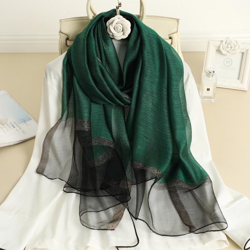 

Scarves Arrival 2021 Beads Women Silk Wool Scarf Lady Pashmina Neck Hijab Foulard Wraps Bandana For Ladies Poncho Shawls