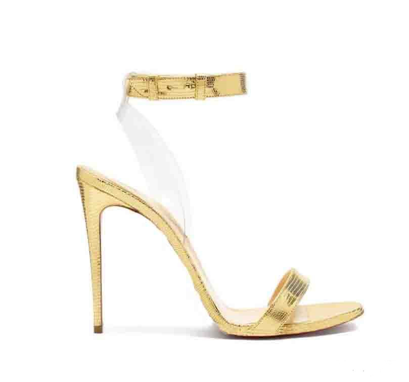 

Women Sandals Luxury High Heels Red Bottom Lady Sandal Jonatinas Queen Reds Sole Wedding Party Dress Pumps Summer, Black