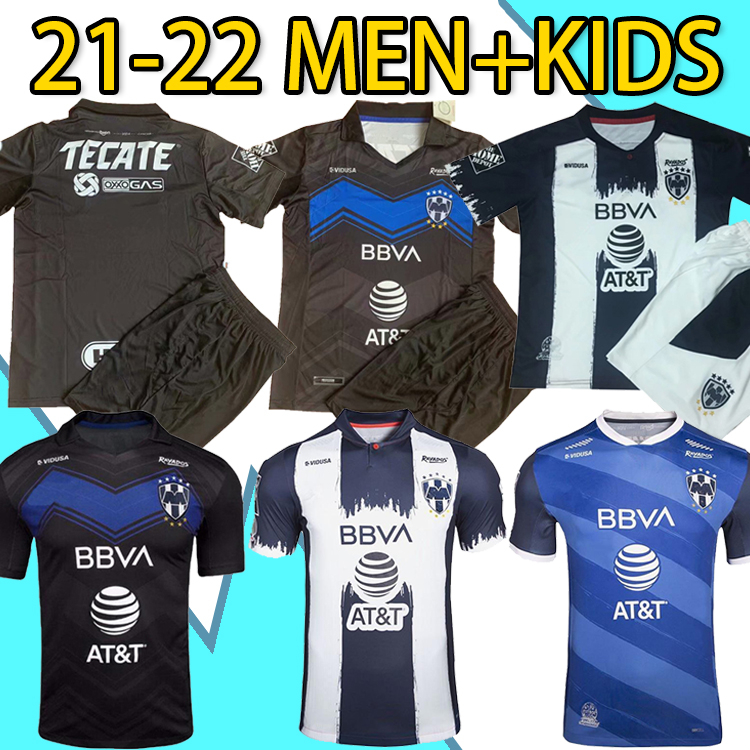 

2021/2022 Monterrey customized Soccer Jersey 17 J.GALLARDO Fans Version 7 R.FUNESMIRI 8 D.PABON home away 10 AKE LOBA 11 L.VANGIONI Man + Ki, Black