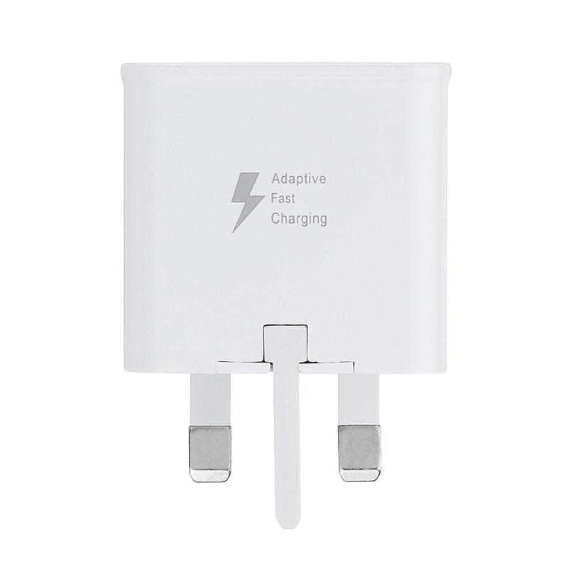 

Smart Power Plugs Fast Charger Plug Travel Mobile With USB Cable Universal Home Portable Cell Phone Accessories British System Fit For Samsu