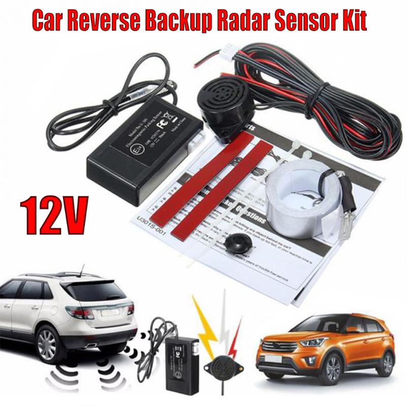 

Car Rear View Cameras& Parking Sensors 12V Electromagnetic Reversing Radar Sensor Bumper Guard Backup System Kit