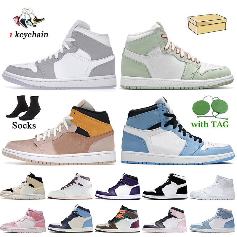 

Wolf Grey Jumpman 1 1s Basketball Shoes Seafoam Mid Particle Beige University Blue Atmosphere High Og Hand Crafted Retro Jordan Jorden Women