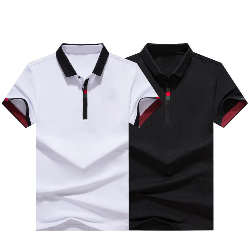 

2021 tee Men's Polos Brand Design shirt Summer Street Wear Europe Fashion Men High Quality Cotton Tshirt Casual Short Sleeve #6806, White;black