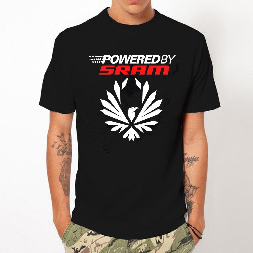 Funny Men t shirt white t-shirt tshirts Black tee Fashion bikeer Sram Eagle Graphic T-shirt MenClassic Black-image-700988503