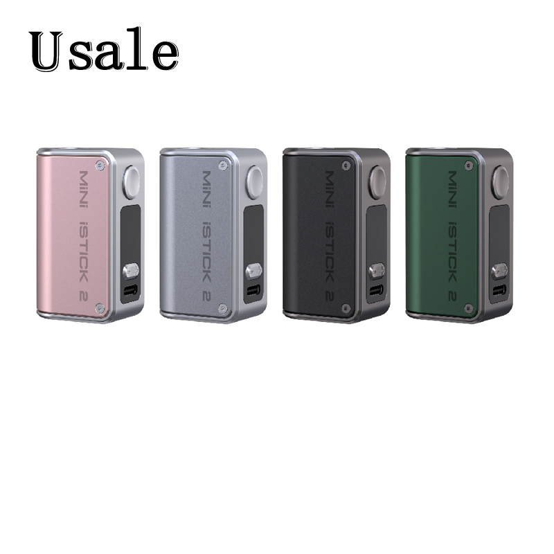 

Eleaf Mini iStick 2 25W Mod Built-in 1050mAh Battery VV VW Vape Device Button-activated and Draw-activated System 100% Original