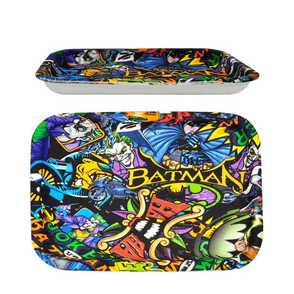 

Rolling Tray 195*142mm Water transfer silicone Smoking accessories design graffiti color printing Silica gel Cigarette trays