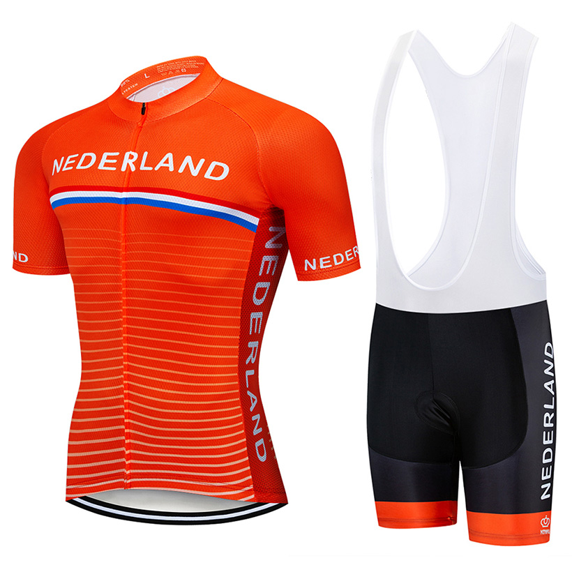 

2021 NEDERLAND Cycling Team Jersey Bike Shorts 20D Bib Set Ropa Ciclismo MenS MTB Summer Pro Bicycling Maillot Bottom Clothing, Only bib short