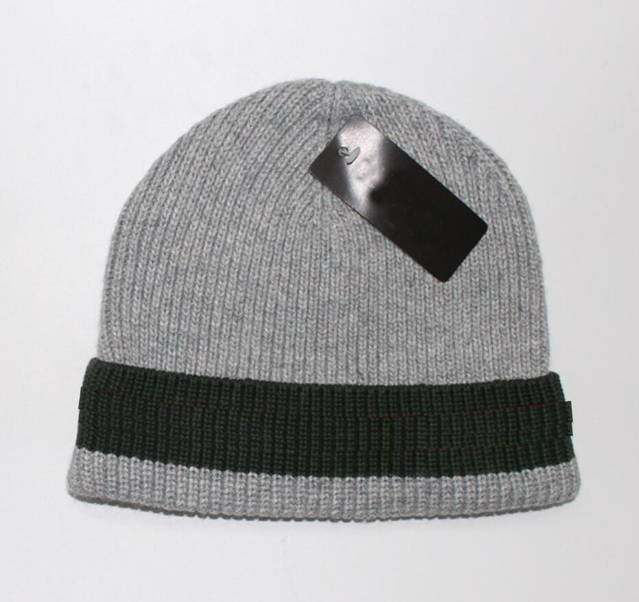 

1pcs winter man fashion black beanie woman Skull Capsr warm hat Christmas gife men casual sport embroidered wind hats unisex grey caps