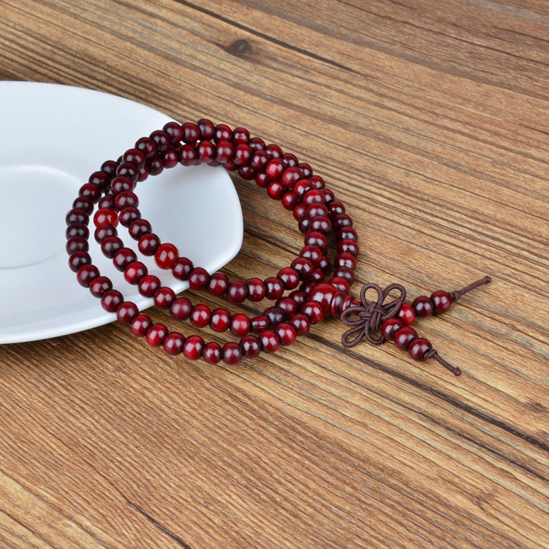 

108 beads Bracelets Strands 6m Sandalwoods Beaded Buddhist Pray band Stretchy Asian Prayer Buddha Sandalwood bracelet for girl boy
