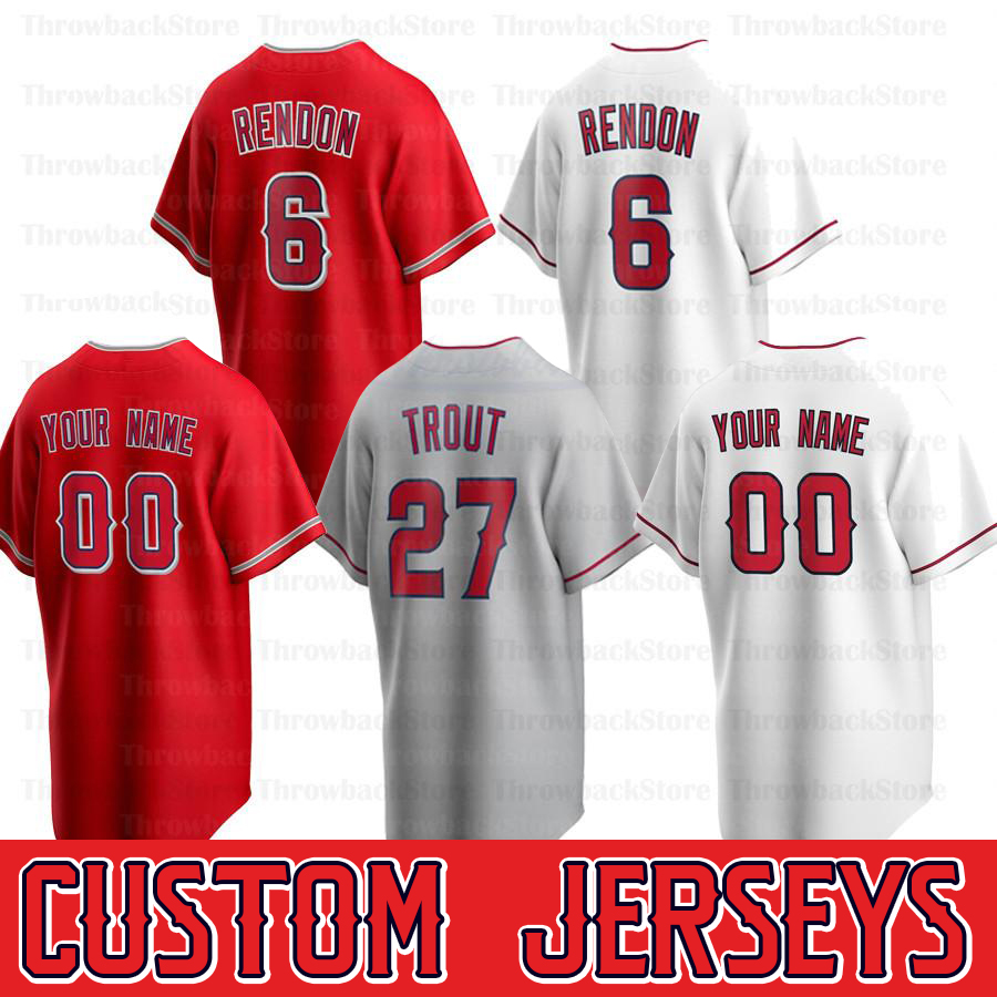 

Mike 27 Trout Jersey Anthony Rendon Shohei 17 Ohtani Andrelton Simmons Albert Pujols Justin Upton New Season, Men/flexbase/red