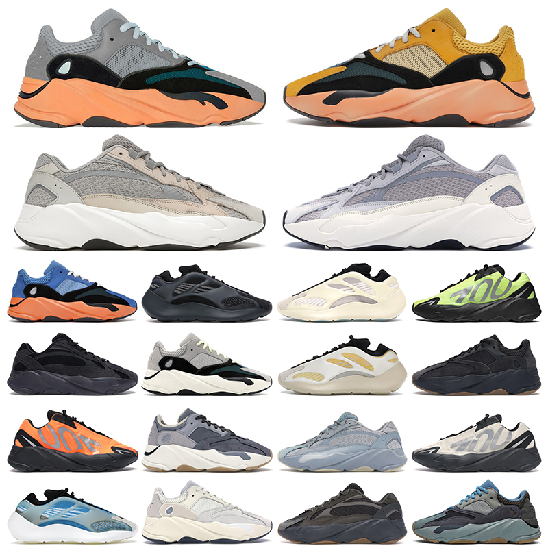 

discount kanye 700 running shoes for men women trainers shoe wash orange sun bright blue cream static alvah analog azael mauve magnet geode
