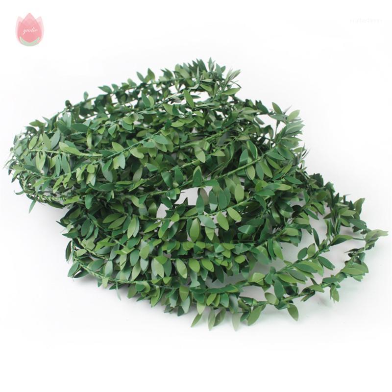 

Decorative Flowers & Wreaths 1Pc 1.75M Green Leaf Vine Artificial Flower Ivy Christmas Decor For Home Room Wedding Party Diy Garden Decorati