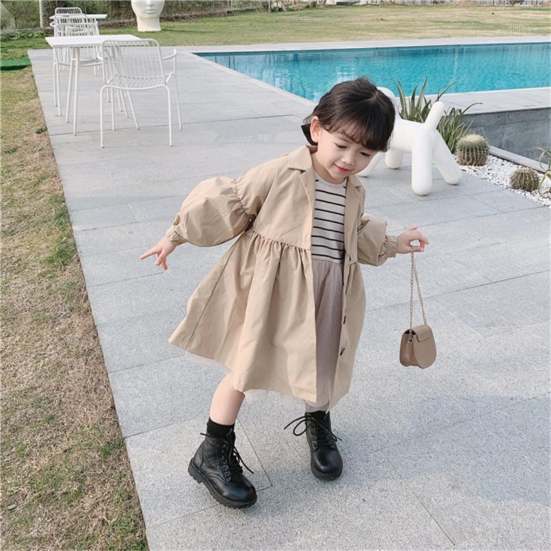 

Coat Girls Baby's Windbreaker Jacket Outwear 2021 Khaki Spring Autumn Overcoat Top Formal Beach Cardigan Children's Clothing, Blue;gray