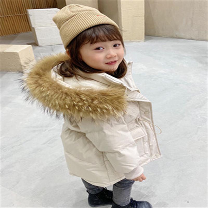 

Jackets Girls Boys Coat Jacket Plus Velvet Thicken 2021 Hooded Down Warm Winter Overcoat High Quality Sport Cotton Kids Children's Cloth, Blue;gray