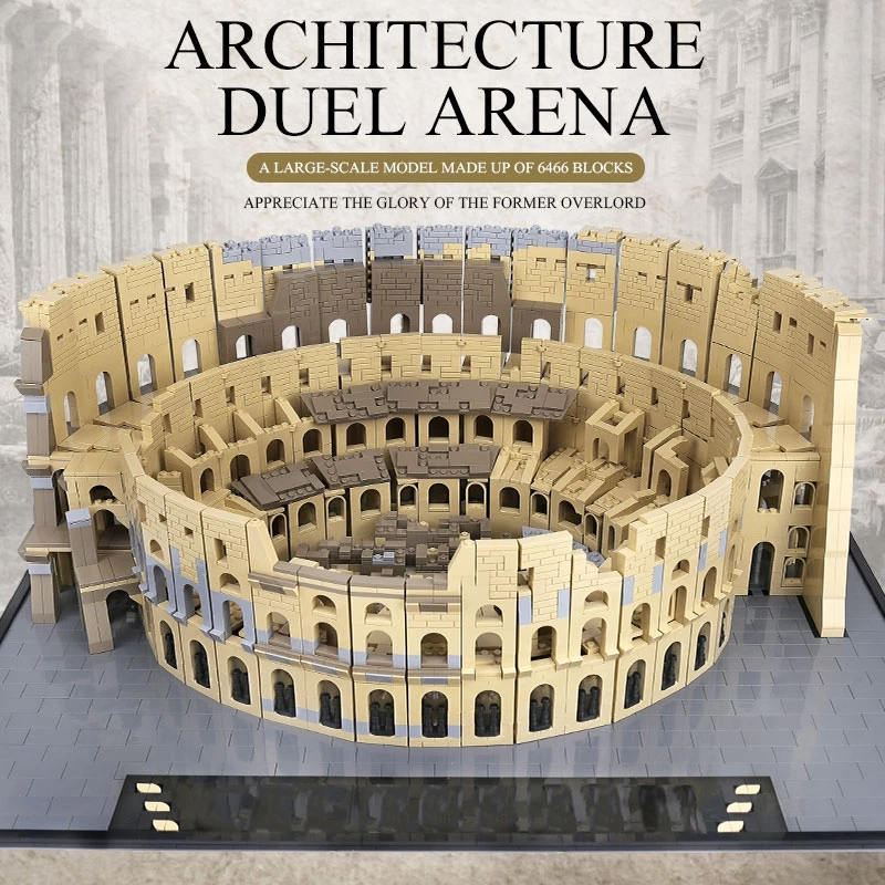 The Architecture Duel Arena Colosseum Building Blocks MOULD KING 22002 MOC-49020 10276 Assembly Bricks Children Education Christmas Gifts Birthda-image-726241625