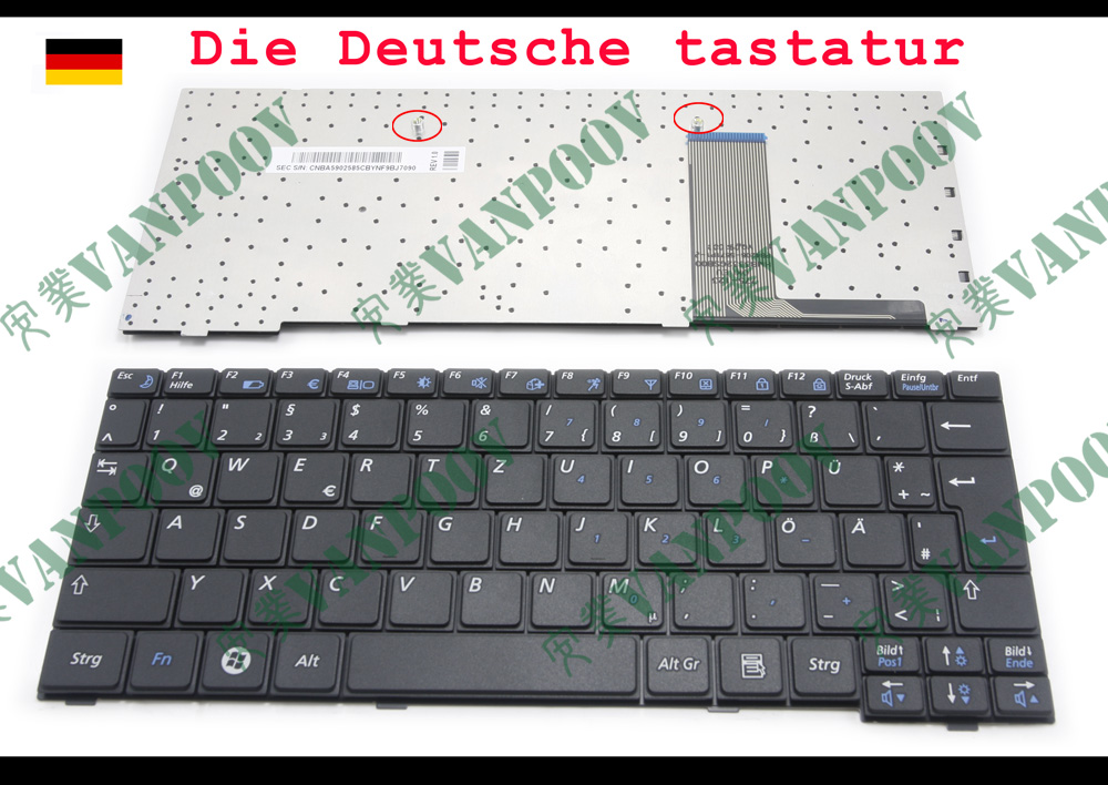 

Genuine New QWERTZ Laptop keyboard Samsung X170 X118 X120 P230 P230E Q230 German GR Deutsch DE - CNBA5902585