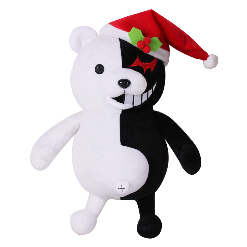 

35cm Monocuma Toys Japan Cartoon Super 2 Monokuma Black & White Bear Soft Stuffed Animal Dolls Cartoon Stuffed Dolls