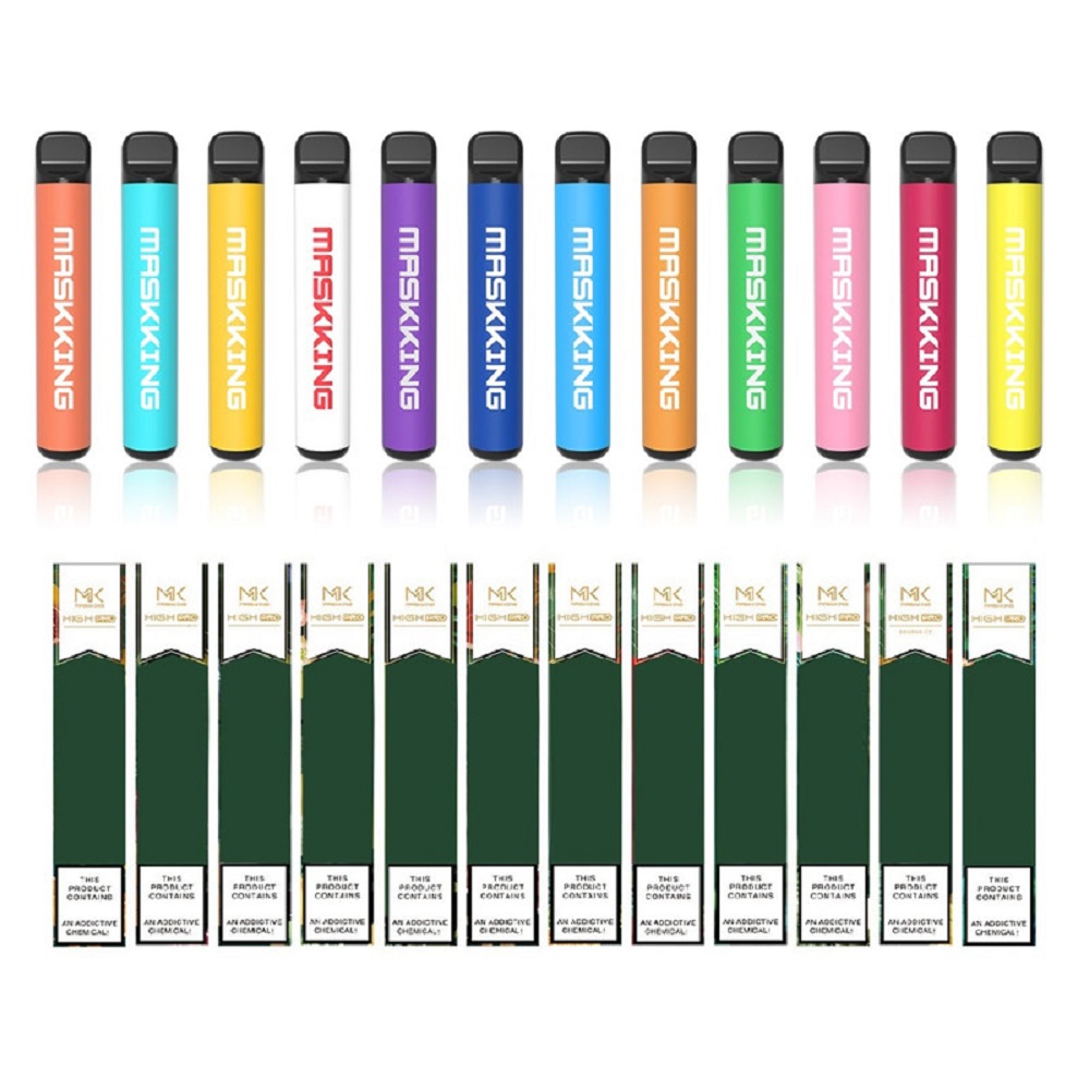

Maskking High Pro Disposable Vape Pen Pod Device Cigarette Kit Local MK cigarettes 1000 puffs Russsian/English VS air bar lux