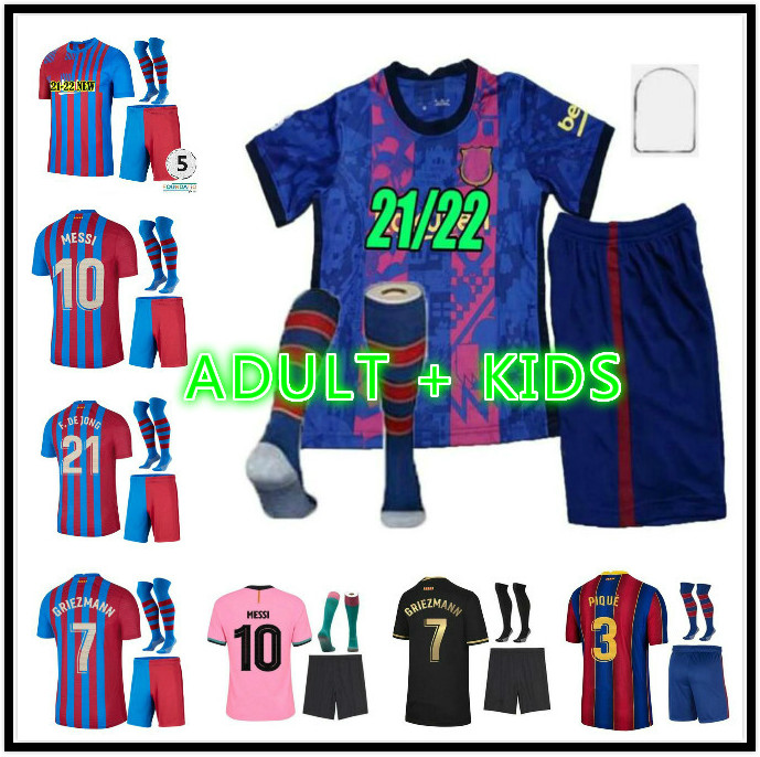 

21 22 Camisetas de football MESSI Kun Aguero Barcelona soccer jersey BARCA FC ANSU FATI 2021 2022 GRIEZMANN F.DE JONG DEST PEDRI kit shirt m, Black;yellow