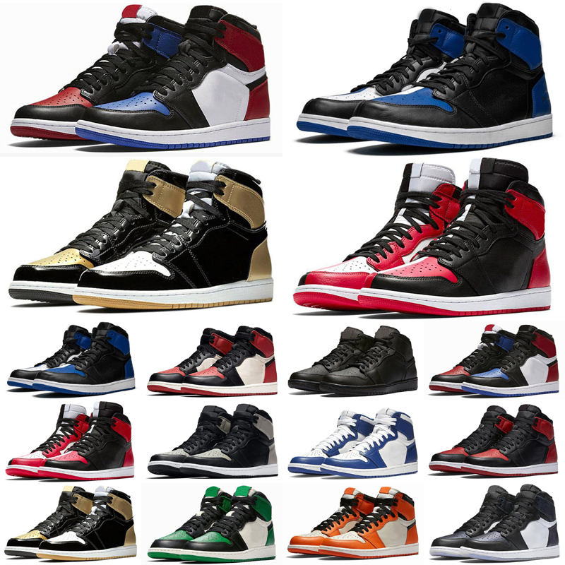 

University Blue 1 1s basketball Shoes Top 3 shadow 2.0 hyper royal dark mocha patent bred electro orange UNC men women sneakers, As photo 11