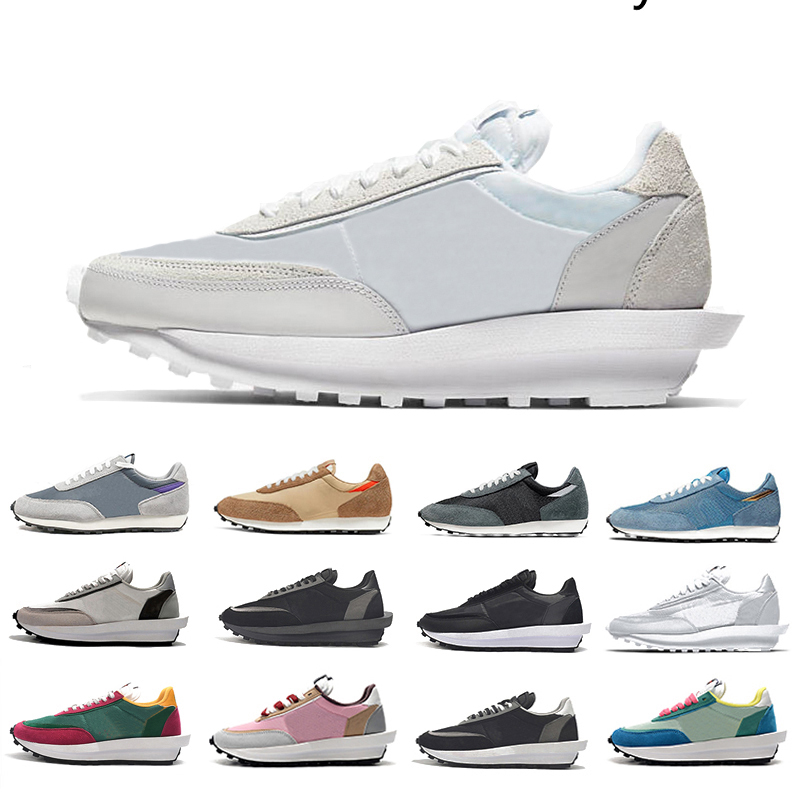 

White Nylon Vaporwaffle Mens women Running Shoes Triple Black LDV Waffle Wolf Grey Hyper Grape Pine Green College Orange jogging Sports Trainers Sneakers, Color#3
