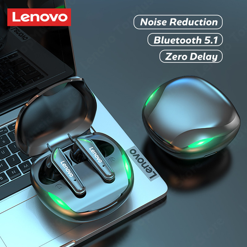 

Original Lenovo XT92 TWS Gaming Bluetooth 5.1 Earphone Low Latency Noise Reduction Wireless Headphones with Mic 9D HIFI Headsets, Black