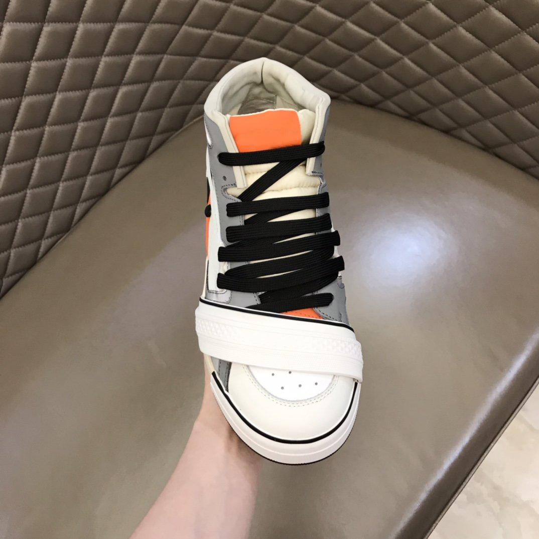 

Fashion Man Casual Shoes Sneaker Genuine Leather Mesh pointed toe Race Runner Outdoors Trainers With Box US38-45 b17, As picture 1