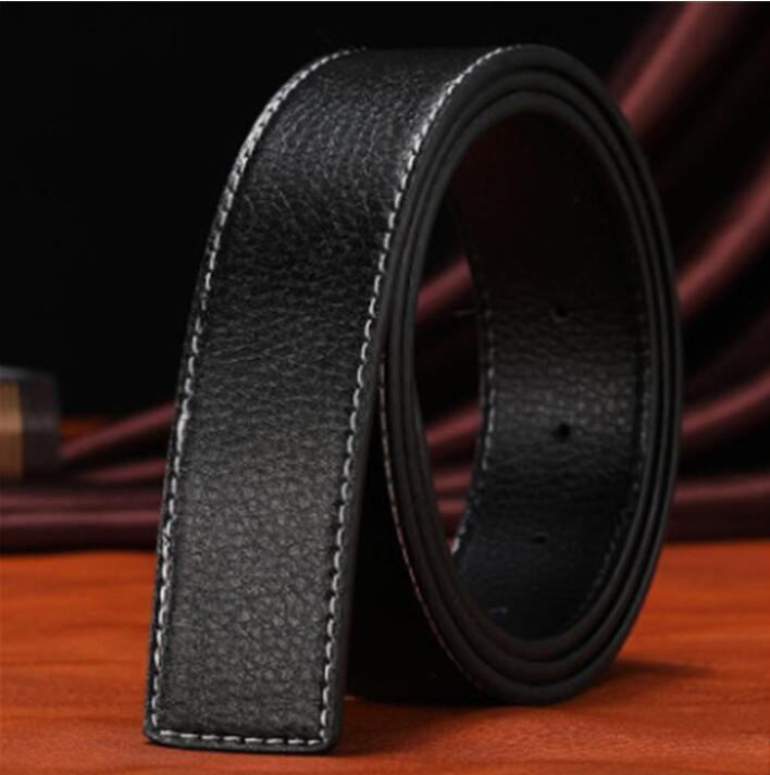 

2021 Fashion men male belts mens women casual jeans business gold silver black smooth buckle female belt, Belt no box