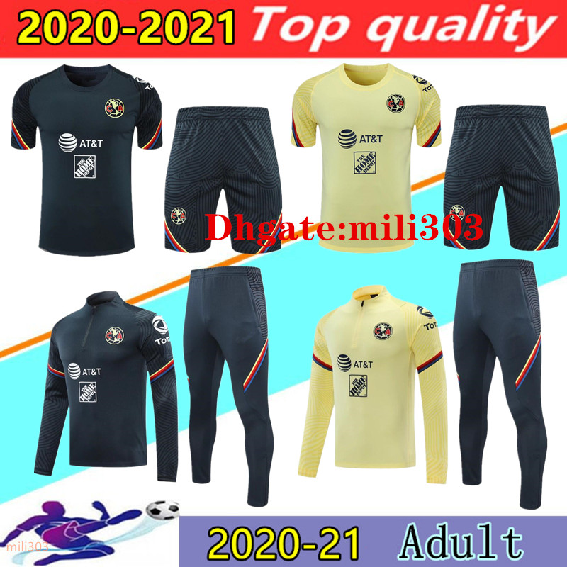 

2021 Mexico club America 3/4 tracksuit soccer training suit 20 21 CIOVANNY G. Dos Santos R.SAMBUEZA P.AGUILAR football sportswear Survetement