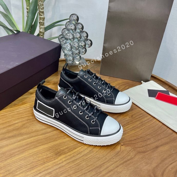 

2022 high low cut top oblique bee men women luxurys shoes fashion pairs technical leather outdoor platform designers Classic sneakers size35-45, 02