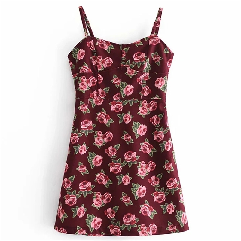 

Summer Mini Strap Dress V-neck Stretchable Cute Sweat Cotton Female Casual Elegant Fashion Size L 210524, As the photo