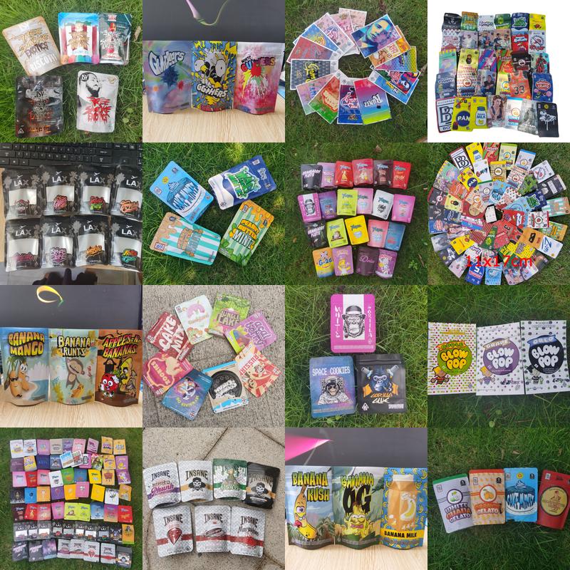 

3.5g Insane Empty Pouch Packing 11x17cm Gorilla Trufflez Backwoods Edible Bag 8th 10x15cm Cookie Laxpacks Mylar Bags Grandaddy Backpa jllebJ