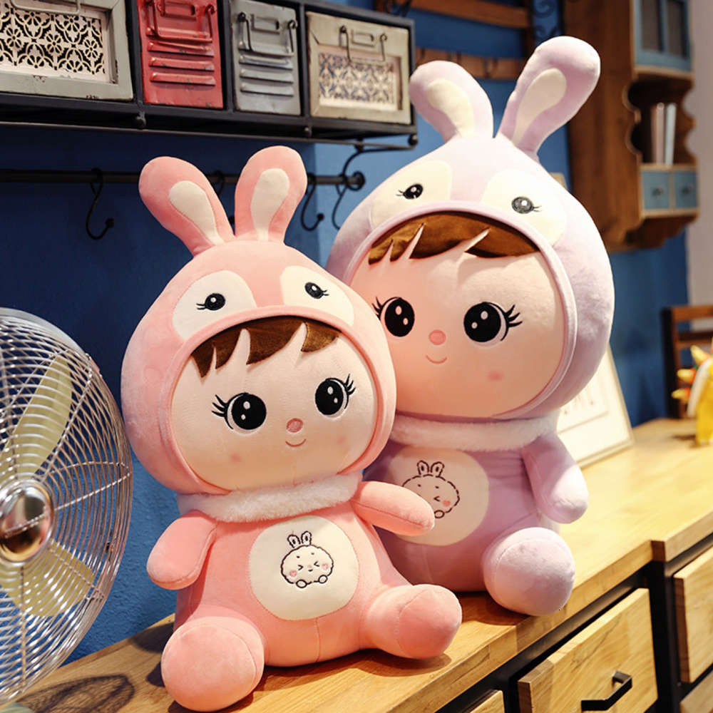 

cute doll Rabbit plush toy rabbit children pillow female gift, Blue