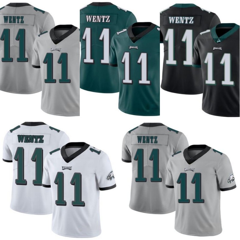 

Philadelphia Eagles Men #11 Carson Wentz Women Youth Jersey, Black;red