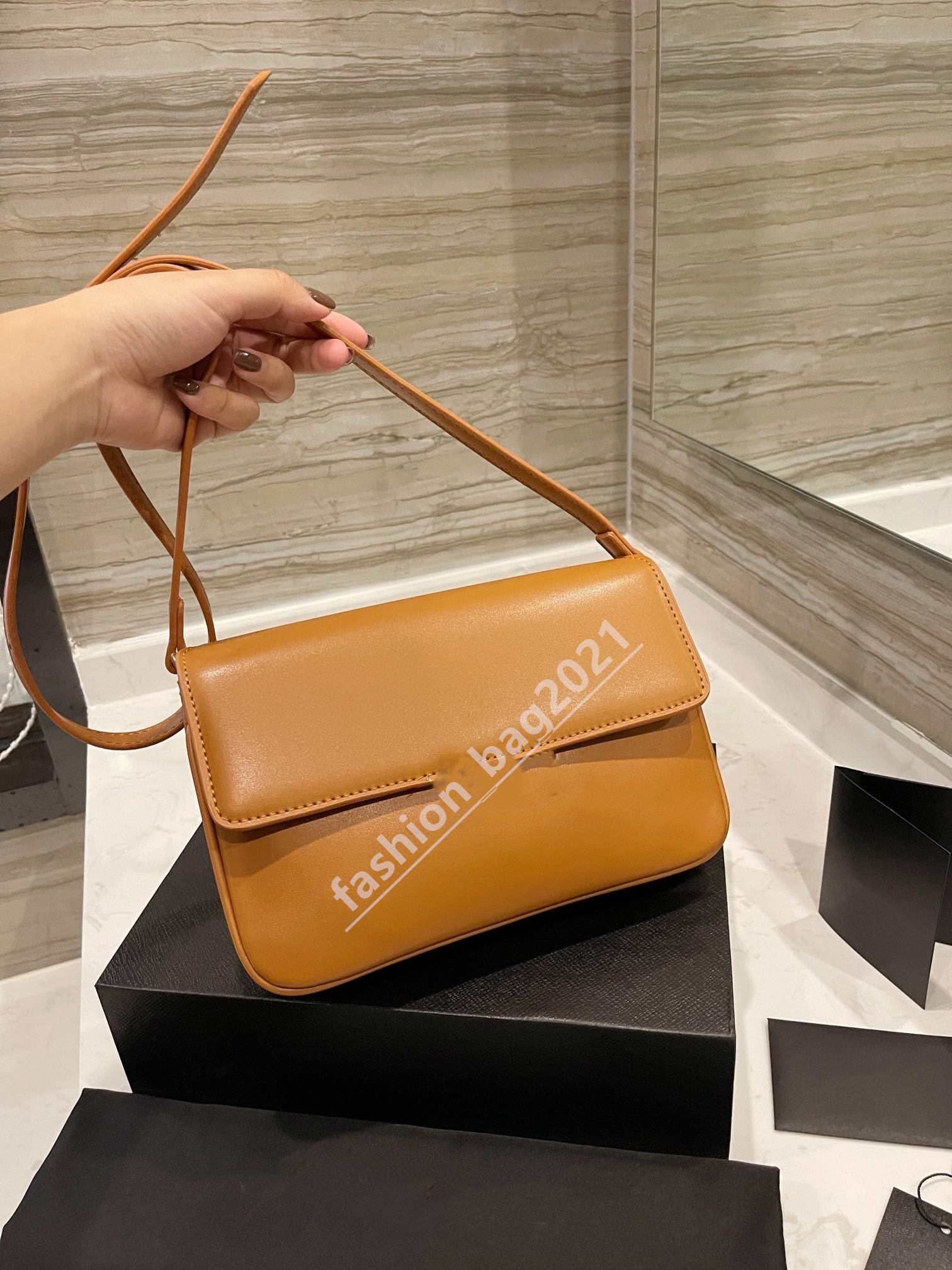 

Fashion designer luxury original Le Maillon women's small square bag 100% cowhide high quality handbag summer outdoor travel one-shoulder diagonal bags with box