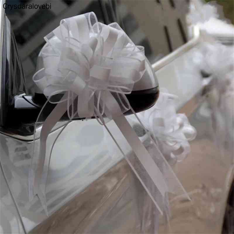 Satin Ribbon 50MM/5cm  Double Face for Wedding Car Party Bow   white AU Seller 