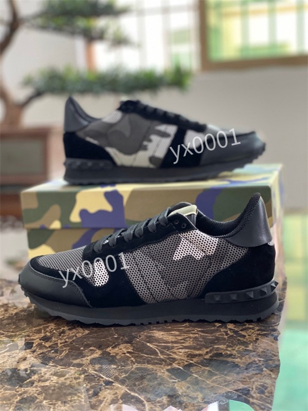

2021 High quality Designer Shoes Brand boots Mens Women Run Away Shoe France Valentinoes Sneakers Loafers 39-46, 06