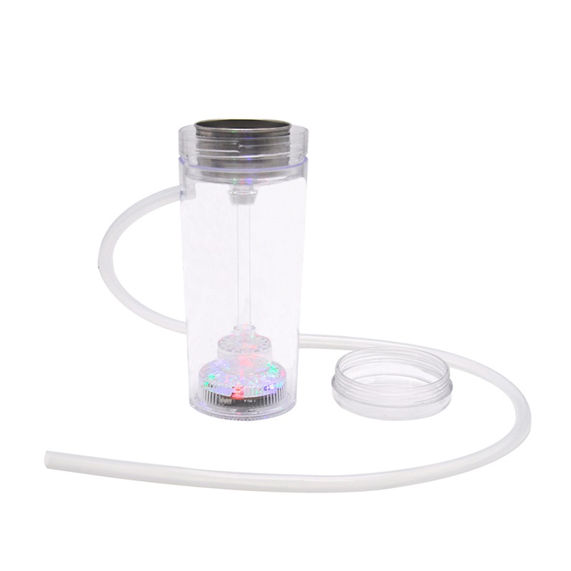 

Water Pipes Portable Hookahs Set Acrylic Hookah Shisha Chicha Narguile Plastic Smoking LED Lighter Glass Smoke Oil Rig 278 V2